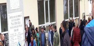 Lansare de candidat la PSD Malu Mare cu bere langa monument ..