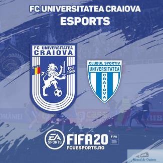 Fotbal : Original versus clona ! Universitatea Craiova intalneste CSU Craiova la fotbal virtual ..