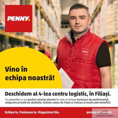 PENNY deschide un centru logistic în Filiași ! Aproape 300 noi locuri de munca in Filiasi