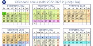 Calendarul anului școlar 2022-2023 pentru fiecare județ, în format printabil ! Când începe școala în septembrie și cât durează Modulul 1