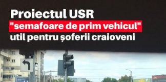 Proiectul USR "Semafoare de prim vehicul" util pentru soferii craioveni