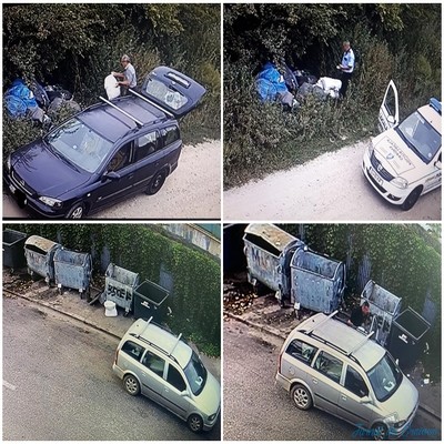 Doi craioveni amendati de Politia Locala Craiova pentru ca au aruncat saci de moloz si deșeuri menajere Sursa Foto Facebook Poliția Locală a Municipiului Craiova