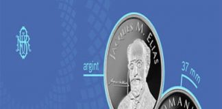 BNR lanseaza o monedă din argint cu tema Jacques M. Elias întemeietorul ,,Fundației Familiei Menachem H. Elias”