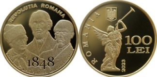 BNR va lansa o monedă din aur și o monedă din argint cu tema 175 de ani de la Revoluția Română din 1848.
